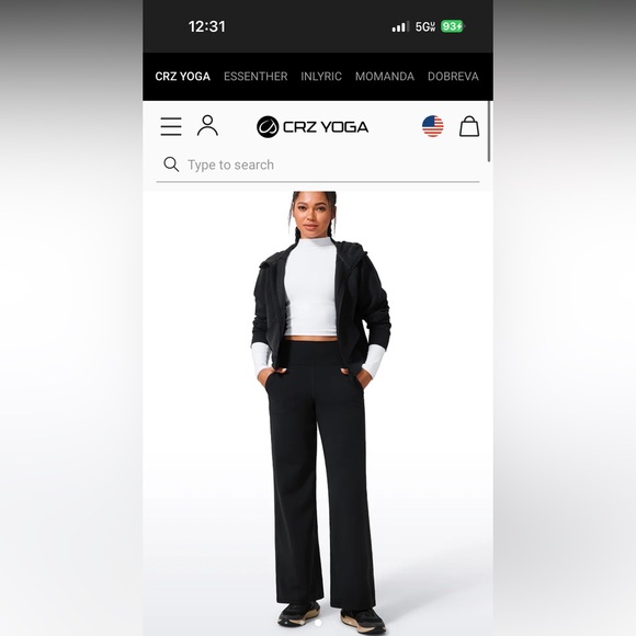 New-CRZ YOGA Butterlift® High Rise Pocket Pant 31" - NEVER WORN SKU:RS123A31 - Picture 4 of 9